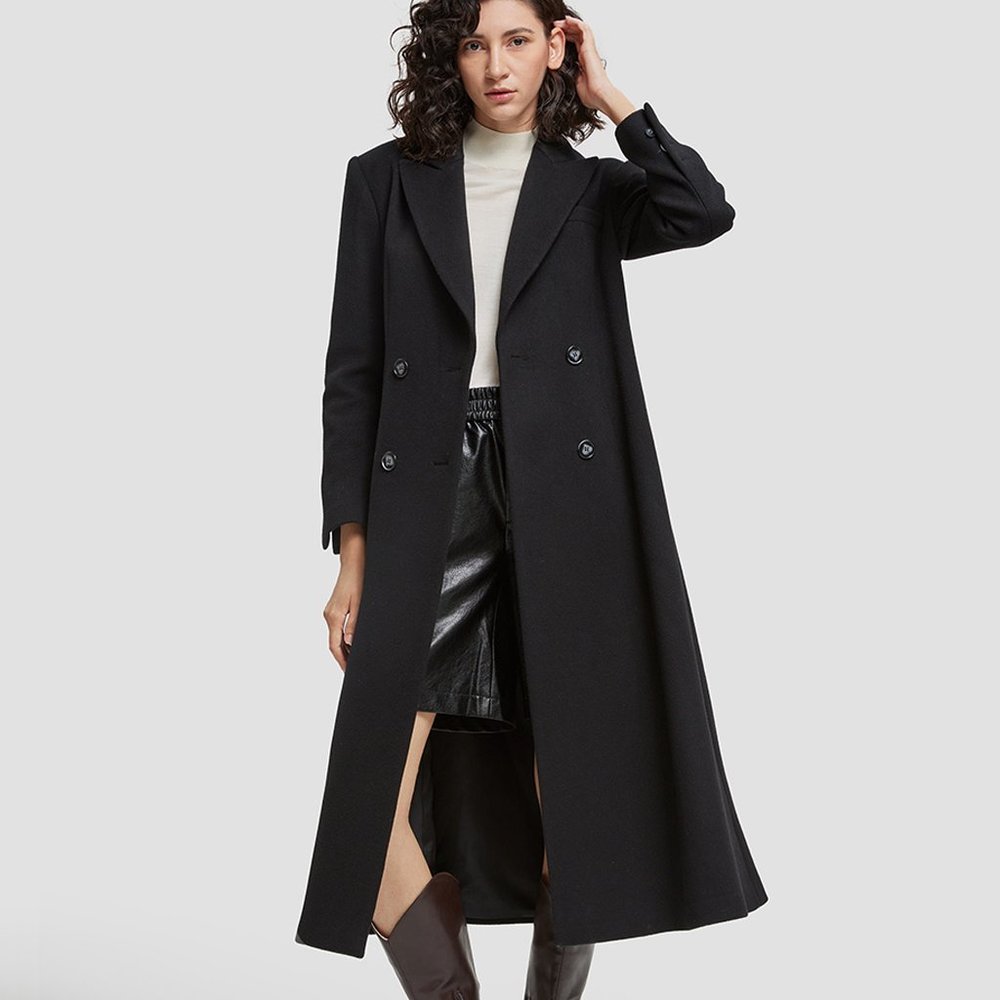Maxi Straight Wool Coat
